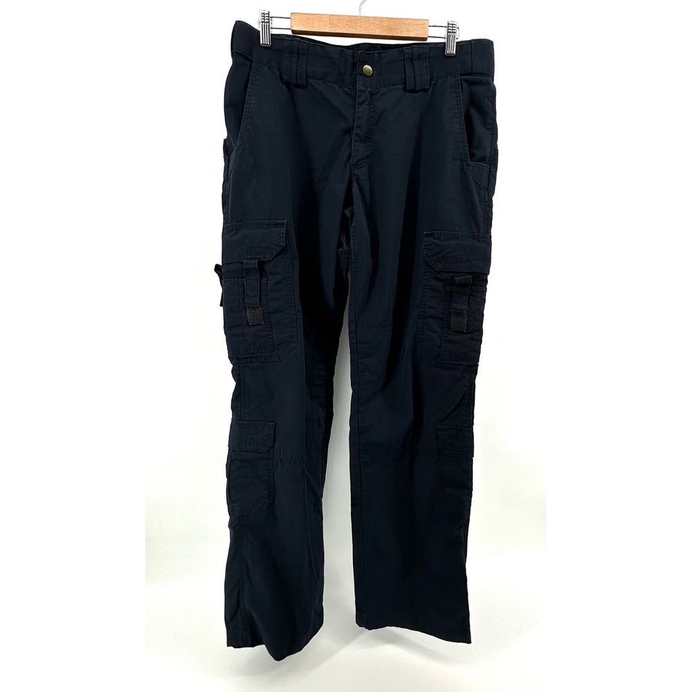 5.11 Tactical Women 14 Long Dark Blue Ripstop Cargo Duty Pants 64360L